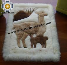 baby alpaca geometric fur rugs vicugna