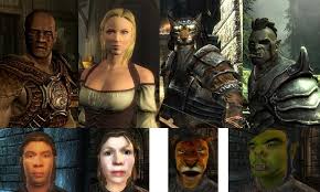 My aim is to remove the blurry and plastic look from the game. All Skyrim Character Race Screenshots In One Place Playstation Universe