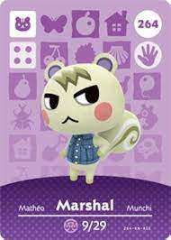 Amazon.com: Marshal - Nintendo Animal Crossing Happy Home Designer Amiibo  Card - 264 : Video Games