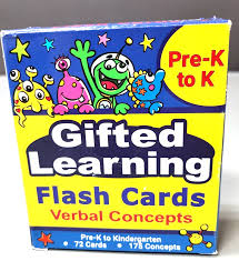 flash cards verbal concepts and