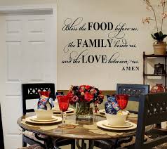 Bless This Food Before Us Wall Decal