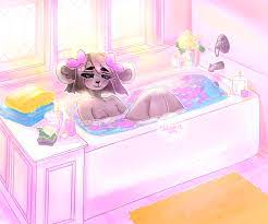 A Relaxing Bath - by SheepieScribblz : r/furry