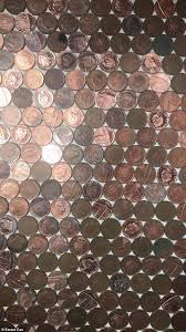Kitchen Walls Using 6 500 Penny Coins