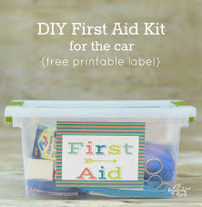 DIY First Aid Kit for the Car The Resourceful Mama