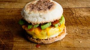 microwave egg breakfast sandwich with