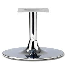 trumpet large chrome table bases for