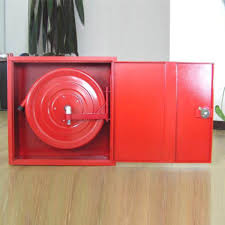fire hose reel and cabinet green