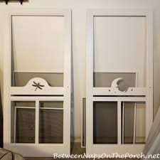 Screen Doors With A Whimsical Dragonfly