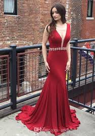 Fiesta Fashion Sexy Evening Dresses Cheap Wine Red Two Straps Mermaid Prom Dress For Sale Low Back Beaded Sash Formal Gown