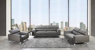 dark grey eco leather sofa set