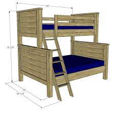 Full Bunk Bed Plans Twin Size