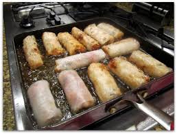 The spring rolls get fried quickly. Red Kitchen Recipes Crispy Vietnamese Spring Rolls