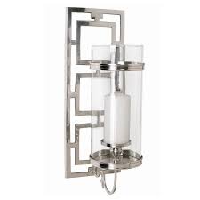 Candles & candle holders : Arteriors Wilson Candle Silver Wall Sconce Silver Candle Sconces Candle Sconces Candle Wall Sconces