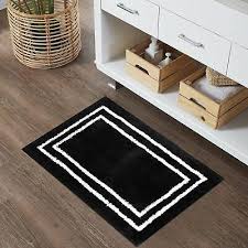 uphome bathroom rugs black non slip