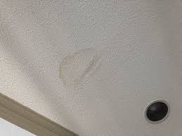 popcorn ceiling water stain