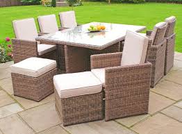 china 6 cube rattan outdoor dining