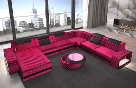 charlotte modern fabric sectional sofa