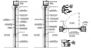 Door Plan And Sectional Cad Drawings