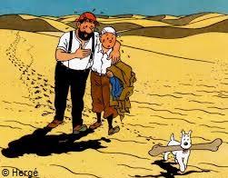 Résultat de recherche d'images pour "tintin au pays de l'or noir sable"