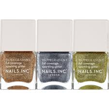 nails inc nail polish trio sparkling