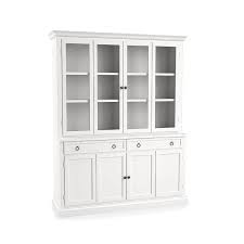 Cameo 2 Piece White Glass Door Wall Unit