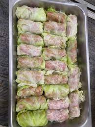 cabbage rolls pigs in a blanket