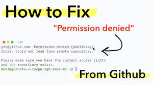 how to fix permission denied error