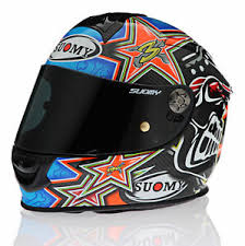 Details About Suomy Sr Sport Carbon Biaggi Blue Helmet Size Small