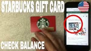 check starbucks gift card balance
