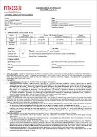 Gym Membership Form Template Gym Registration Forms For Ms Word