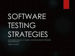 Best custom paper writing services   latest research paper on      Types of Software Testing  Brief overview The quality of product can be  defined by its