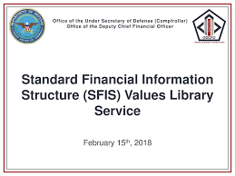 Standard Financial Information Structure Sfis Values
