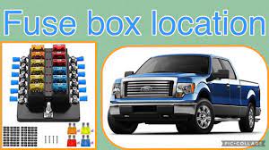 fuse box location on a 2010 ford f 150