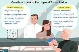 a tattoo or body piercing