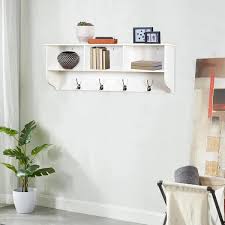 Kahomvis White Entryway Wall Mounted