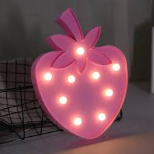 Lovely Led Mini Pineapple Strawberry Girls Bedroom Night Light Takeluckhome Com