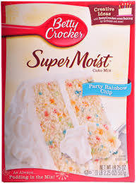 Rather than spend the higher cost of betty crocker gluten free yellow cake mix, you can save money by making your own using the exact same ingredients. Betty Crocker Super Moist Cake Mix Party Rainbow Chip Reviews In Baking Ingredients Chickadvisor