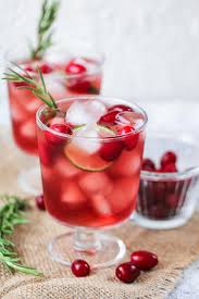 cranberry mocktail with sprite non