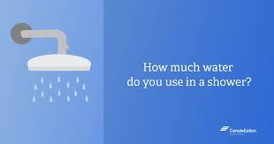 how much water does a shower use