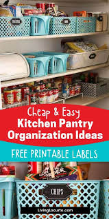 Kitchen pantry design ideas & organizations image gallery. Kitchen Pantry Organization Ideas Free Printable Labels