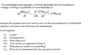 the schrodinger wave equation in its