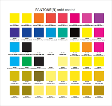Free 6 Sample Pantone Color Charts In Pdf Word