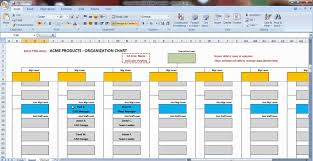 017 Template Ideas Organizational Chart Excel 461993