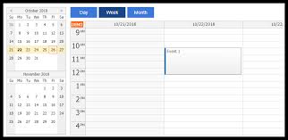 Angular Calendar Day Week Month Views Daypilot Code