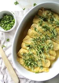 black bean green chili vegan enchiladas