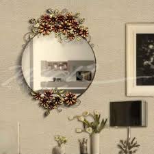 w flower mirror wall decor द व र