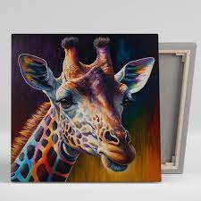 Giraffe Wall Art Canvas Or Poster