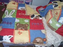 cocalo farm animals crib bedding set 8