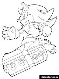 This is a coloring image of sonic the hedgehog, the titular character and the protagonist of this game series. Shadow The Hedgehogonline7 Free Print And Color Online