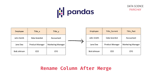 pandas rename columns after merge